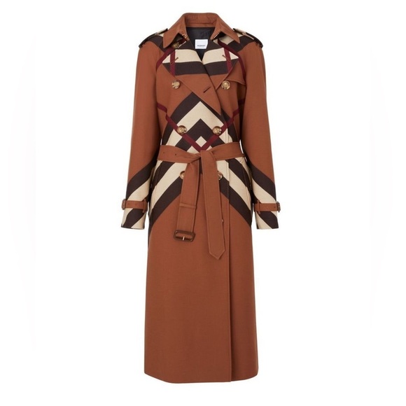 Burberry Jackets & Blazers - Burberry Chevron Check Waterloo Trench Coat, Brand Size 6 ( US Size 4 )